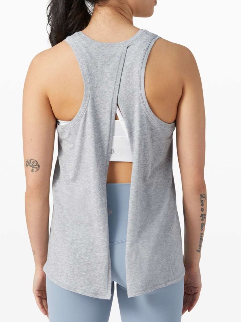 Lululemon All Tied Up Tank Grey - Picture 2 of 7